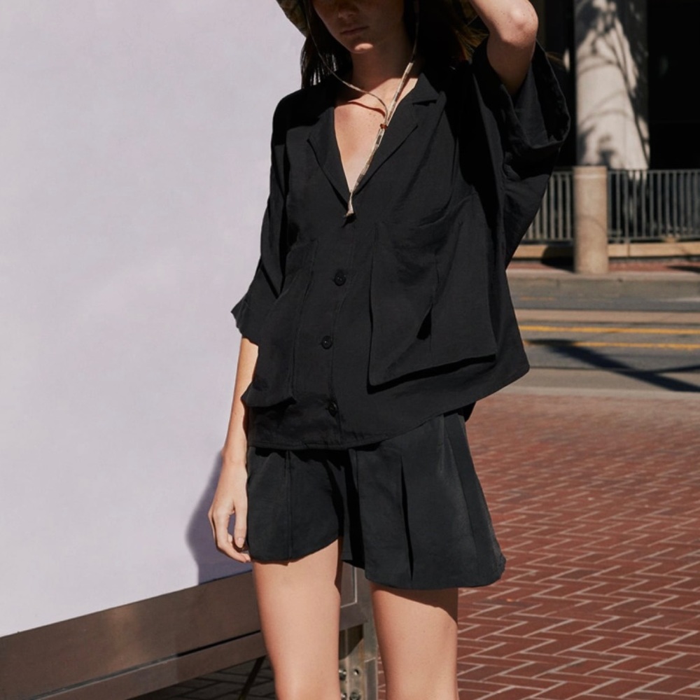 Zara flowy shorts with pockets